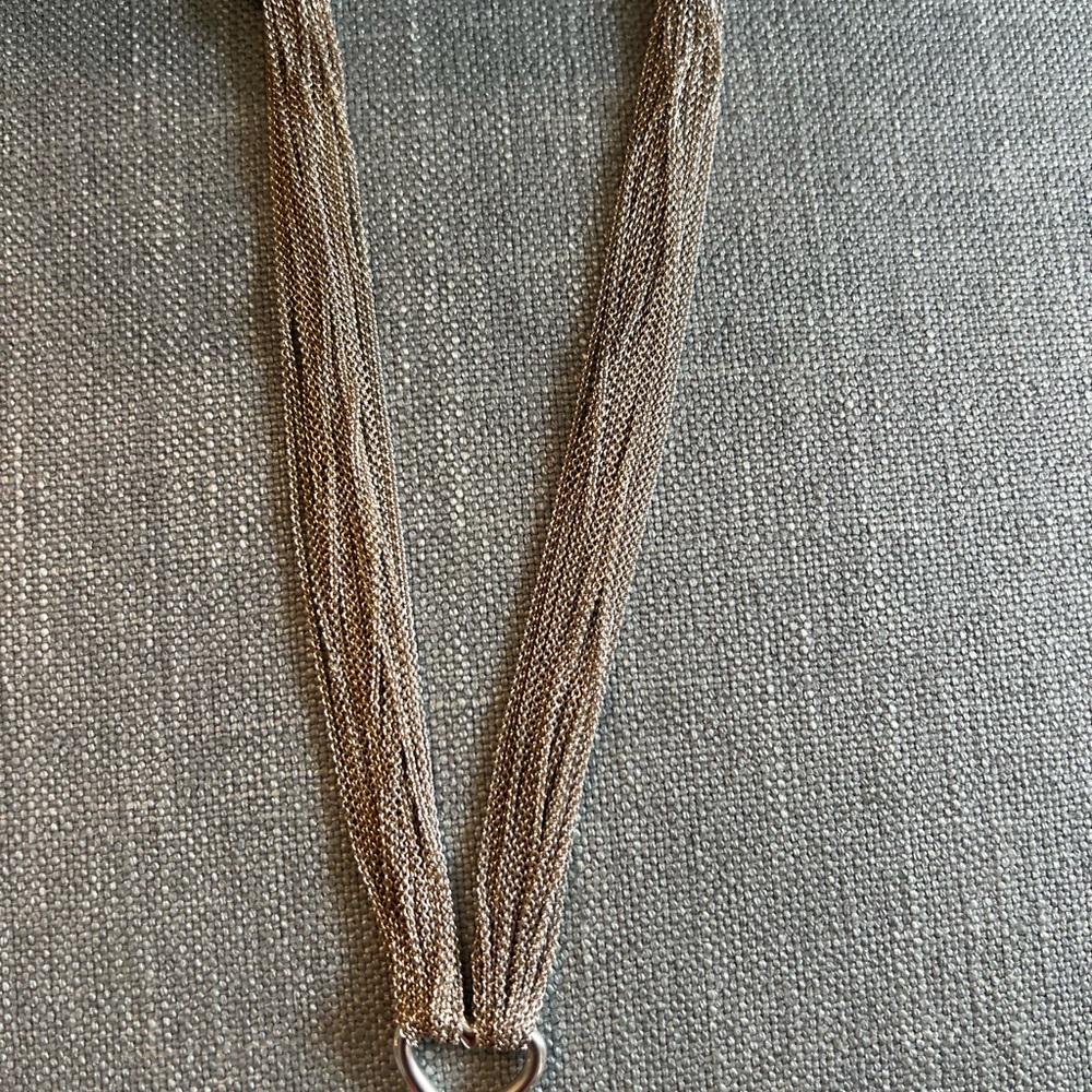 Tiffany & Co. Sterling Silver Heart Multi Chain Necklace - Picture 11 of 15